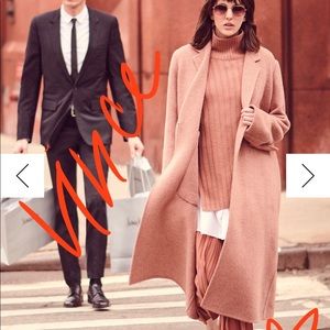 Vince wool blend long trench